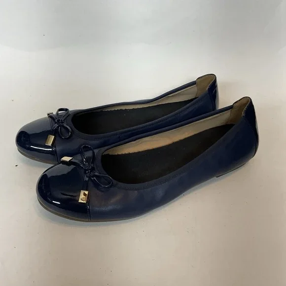 VIONIC Women's 8,5 Spark Minna Ballet Flats Navy Blue Clean Comfort Shoes - Picture 2 of 11
